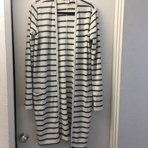 Tall medium striped cardigan